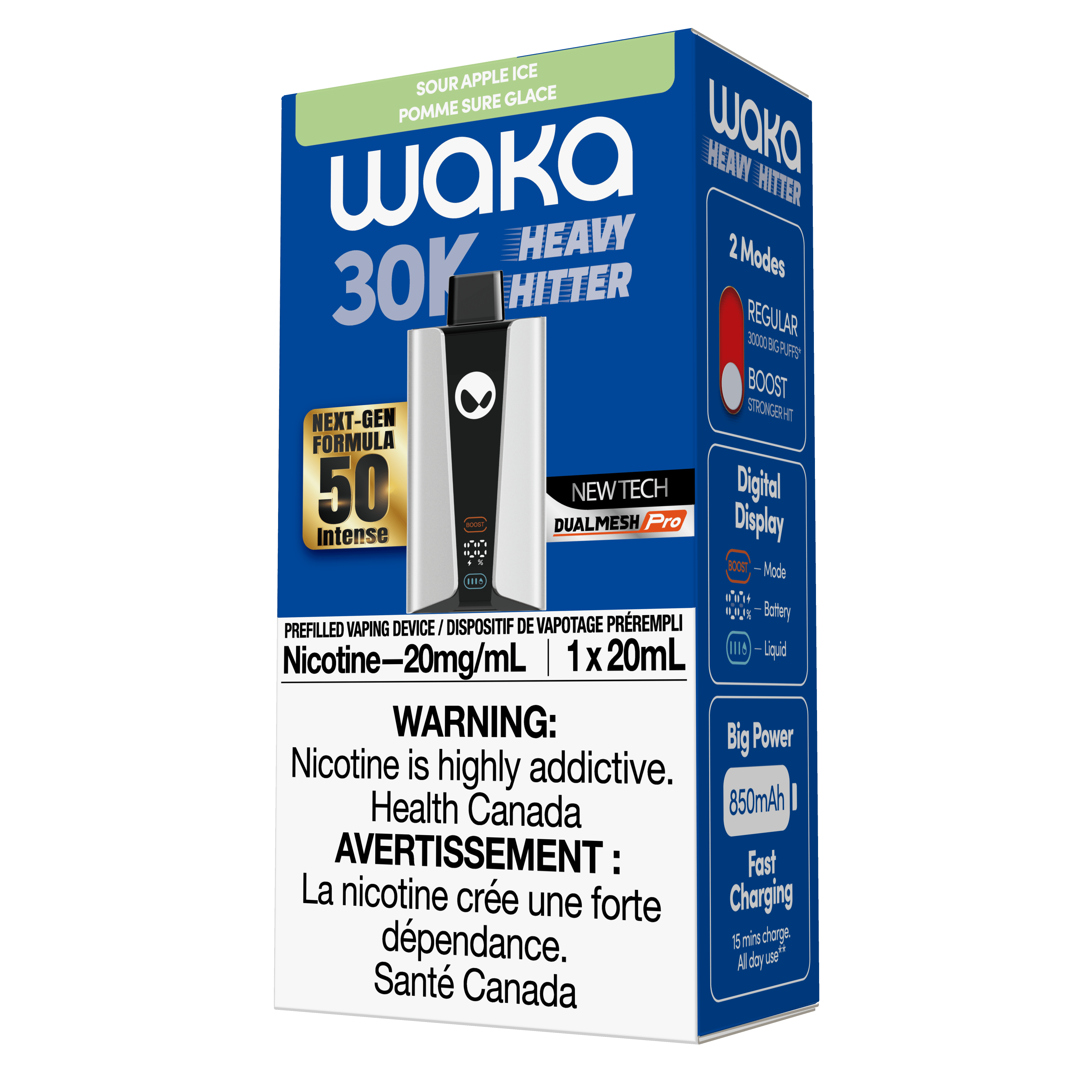 Shop WAKA Heavy Hitter 30K - Sour Apple Ice | WAKA Canada