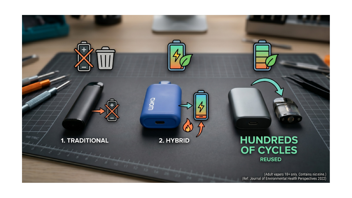 Longest lasting disposable vape: 77.8% Fail the E-Waste Test