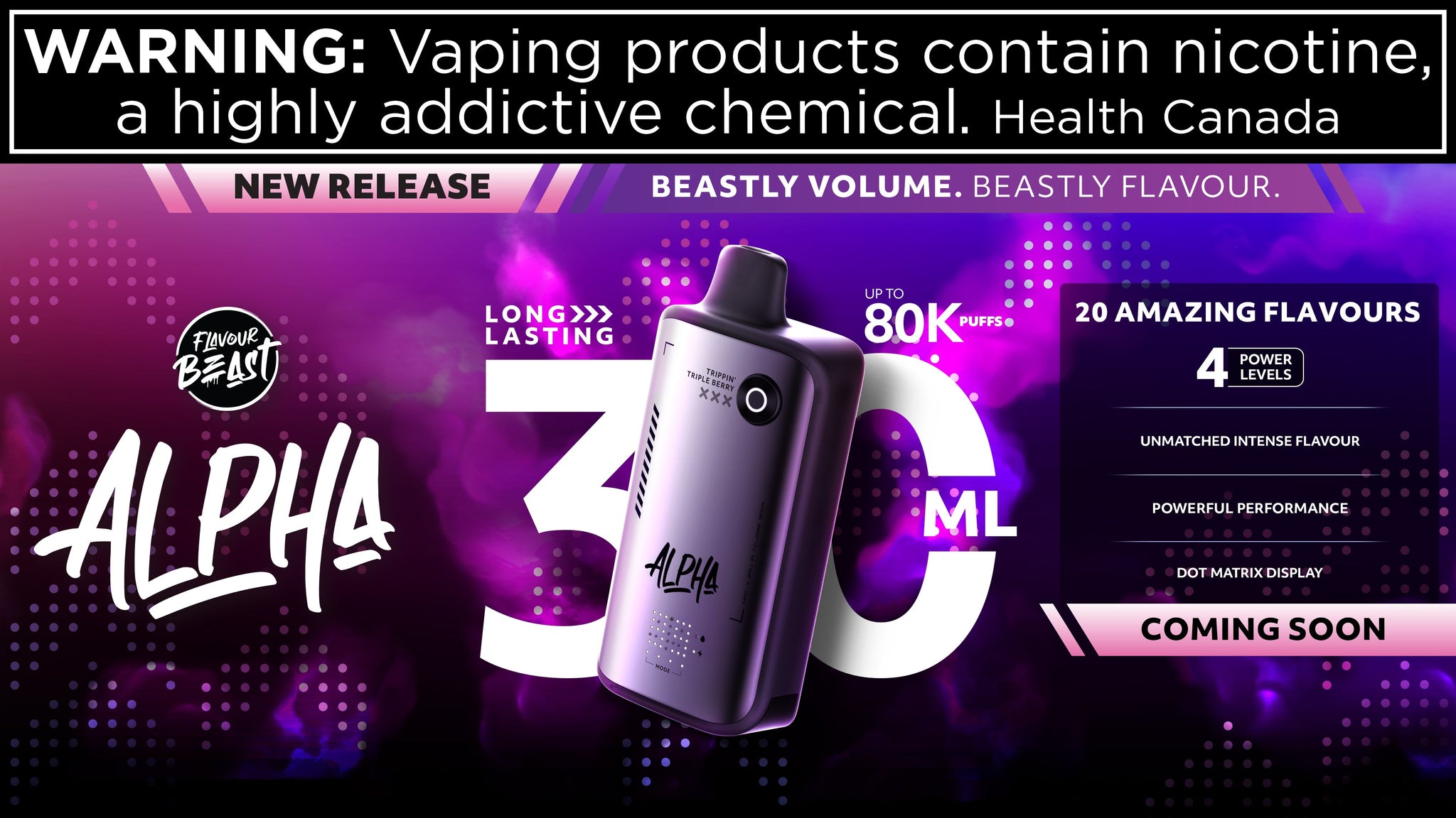 Flavour Beast Alpha 80K Review: Is It Canada's Best 80K Puff Vape?
