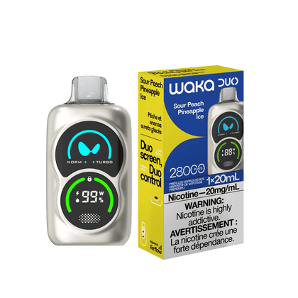 WAKA DUO 28000 Puffs Sour Peach Pineapple Ice 28000-puffs-sour-peach-pineapple-ice-waka-duo-28000-puffs-41645616267512