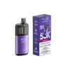 Allo Intense NUUD 50K Canada Grape Ice Disposable Vape 50k Puffs Clear Tank View
