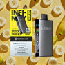 WAKA Canada Infinity Lean 20K disposable vape 20000 Puffs 650mAh 3-level power modes Banana Ice 20mg/ml Nicotine package & product CAD $20.99 premium long-lasting disposable e-cigarette🍌
