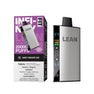 Infinity Lean Fit 20K disposable vape device and packaging in Juicy Grape Ice flavor, 20000 puffs 20mg/mL nicotine.

