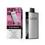 Infinity Lean Fit 20K disposable vape device and packaging in Pink Lemon Ice flavor, 20000 puffs 20mg/mL nicotine.


