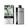 Infinity Lean Fit 20K disposable vape device and packaging in Spearmint flavor, 20000 puffs 20mg/mL nicotine.
