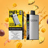 Discover the exotic taste of Infinity Lean Fit 20K Tropical Punch Ice disposable vape with chilled fruit flavors. Buy today and enjoy up to 20000 puffs!

