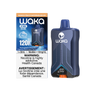 WAKA Optimus 120K Disposable Vape in Mango Peach Watermelon Ice flavor, featuring 30mL e-liquid capacity, 18mg/mL nicotine strength, Dual Mode, and RDL Max Cloud rechargeable design🥭 🍑 🍉 🆒
