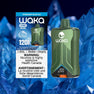 WAKA Optimus 120K Disposable Vape in Spearmint Blast Ice flavor, featuring 30mL e-liquid capacity, 18mg/mL nicotine strength, Dual Mode, and RDL Max Cloud rechargeable design🍃❄️

