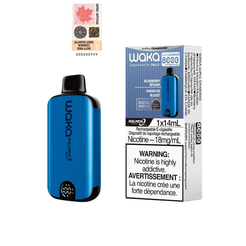 WAKA soPro DM8000i Blueberry Splash - WAKA Vape Canada Official